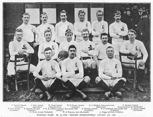 Equipo de fútbol internacional inglés, 2 de enero de 1892